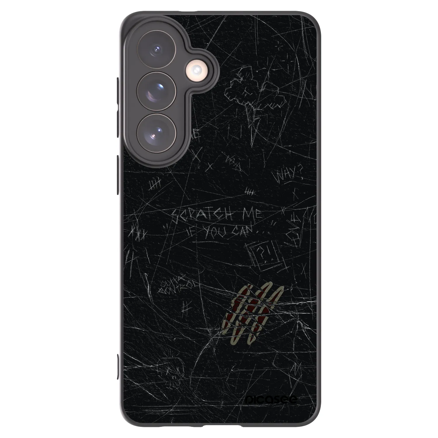 Picasee Samsung Galaxy S26+ Hülle - Schwarzes Silikon - SCRATCH