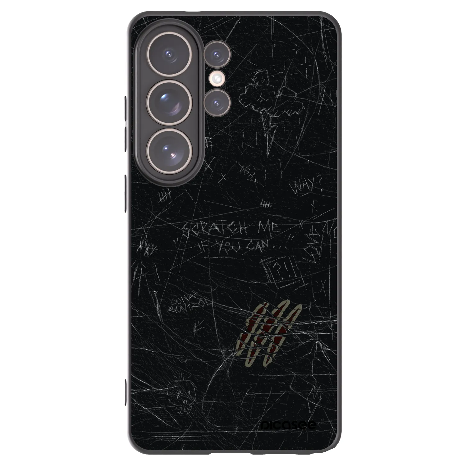 Picasee Samsung Galaxy S26 Ultra Hülle - Schwarzes Silikon - SCRATCH