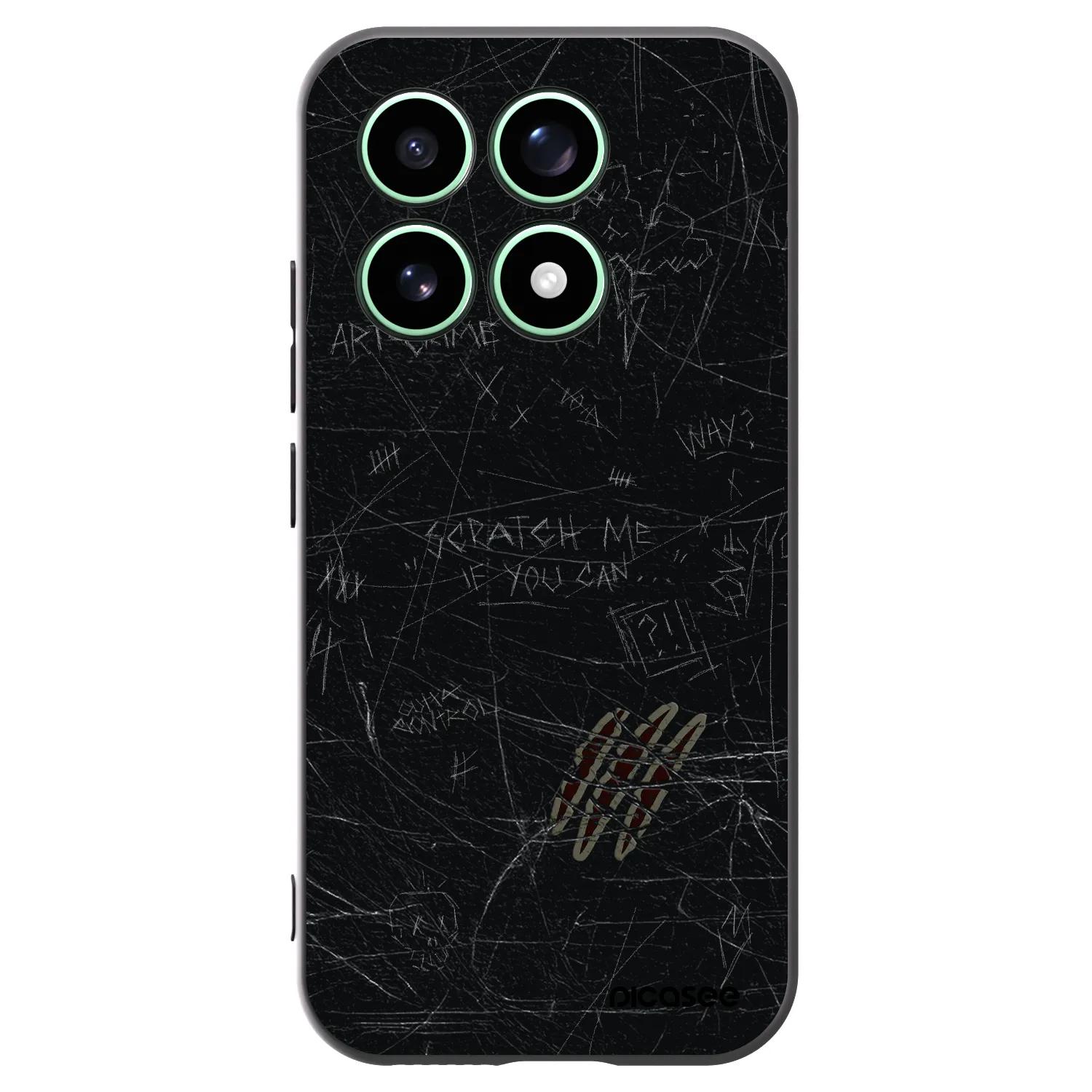 Picasee Xiaomi 17 Hülle - Schwarzes Silikon - SCRATCH