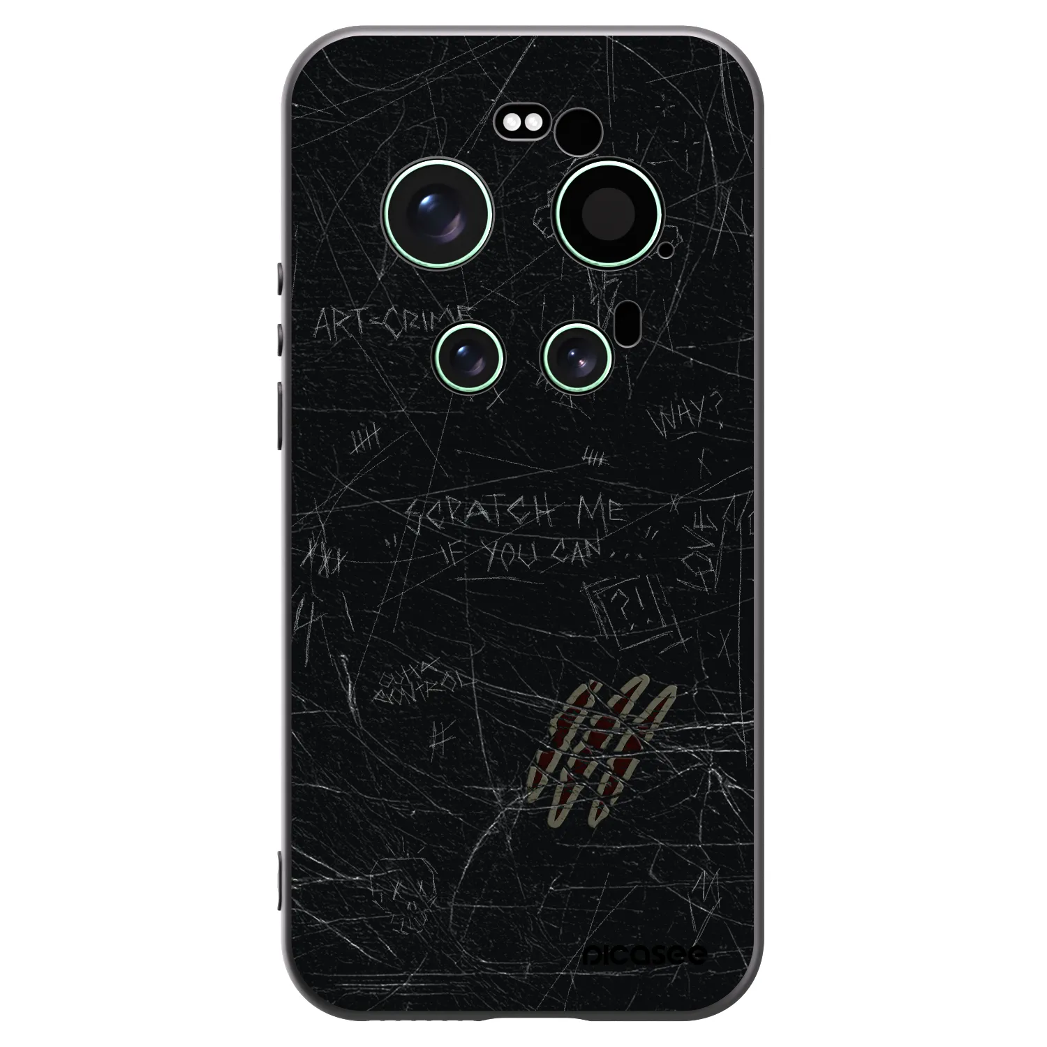 Picasee Xiaomi 17 Ultra Hülle - Schwarzes Silikon - SCRATCH