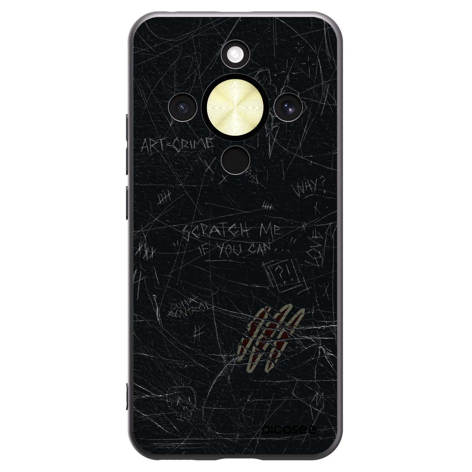 Picasee Honor Magic8 Lite 5G Hülle - Schwarzes Silikon - SCRATCH