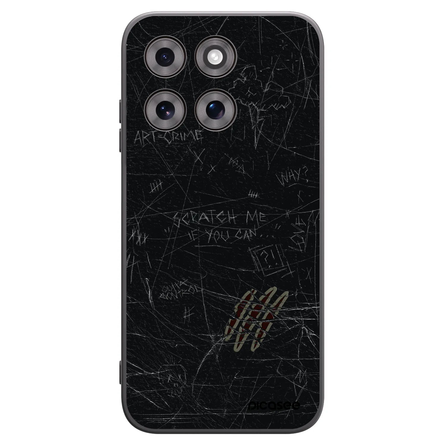 Picasee Motorola Moto G77 Hülle - Schwarzes Silikon - SCRATCH