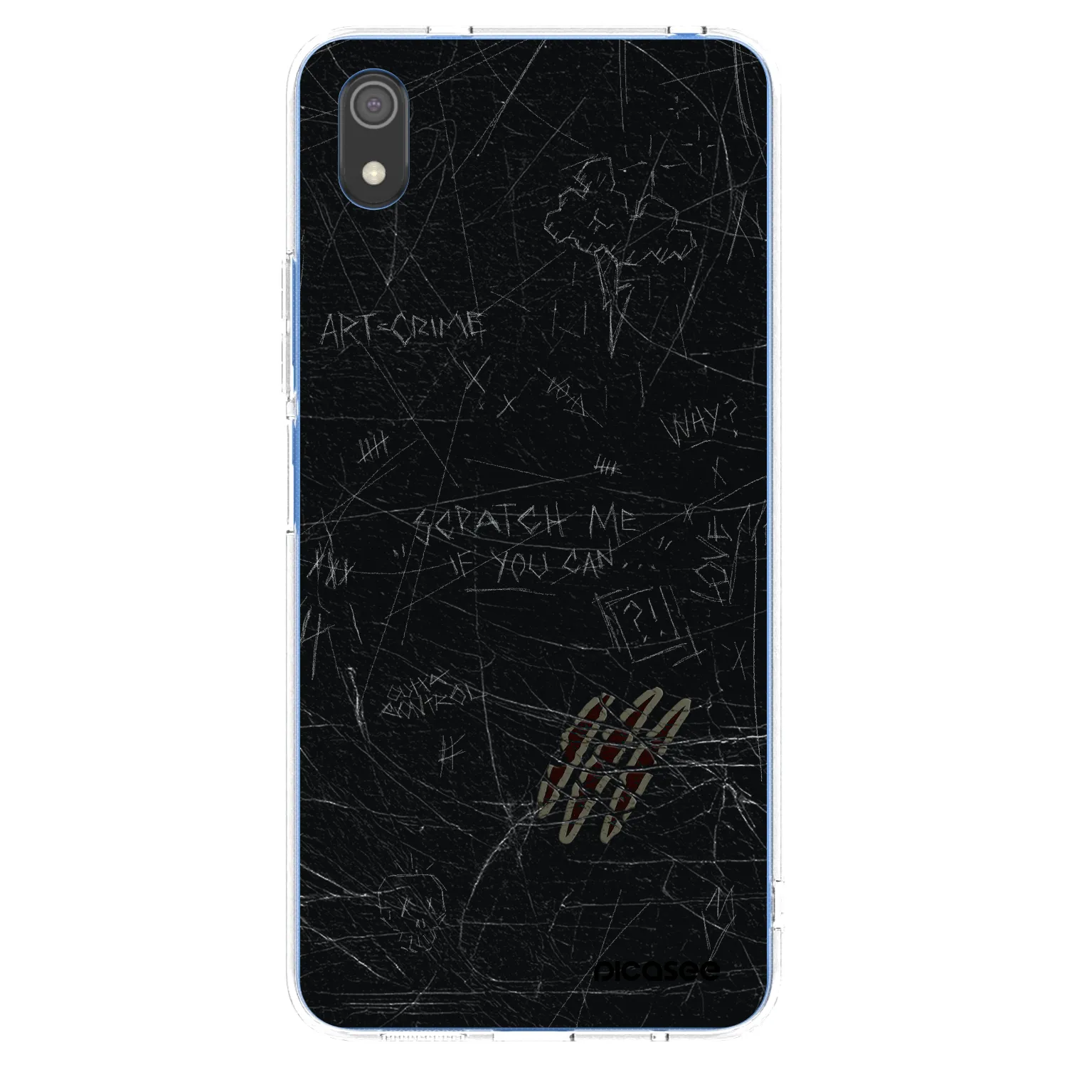 Picasee Xiaomi Redmi 7A Hülle - Transparentes Silikon - SCRATCH