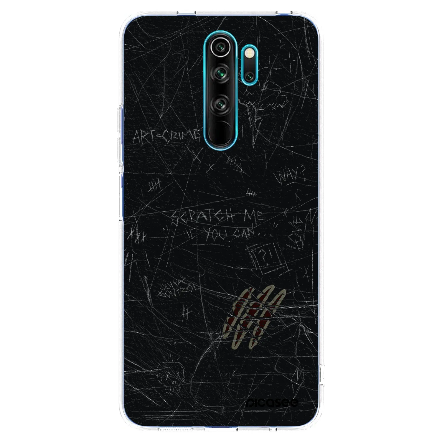 Picasee Xiaomi Redmi Note 8 Pro Hülle - Transparentes Silikon - SCRATCH