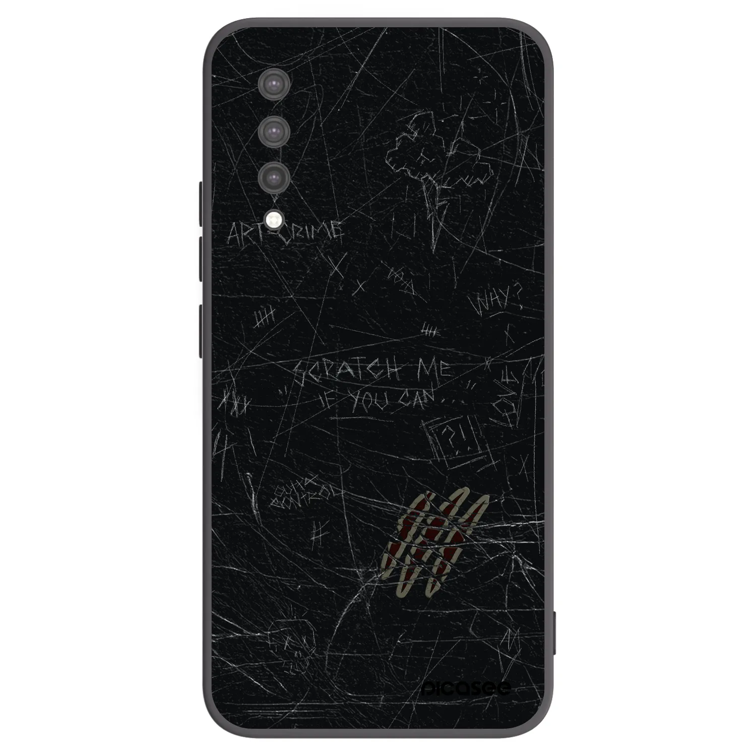 Picasee Xiaomi Mi 9 Lite Hülle - Schwarzes Silikon - SCRATCH