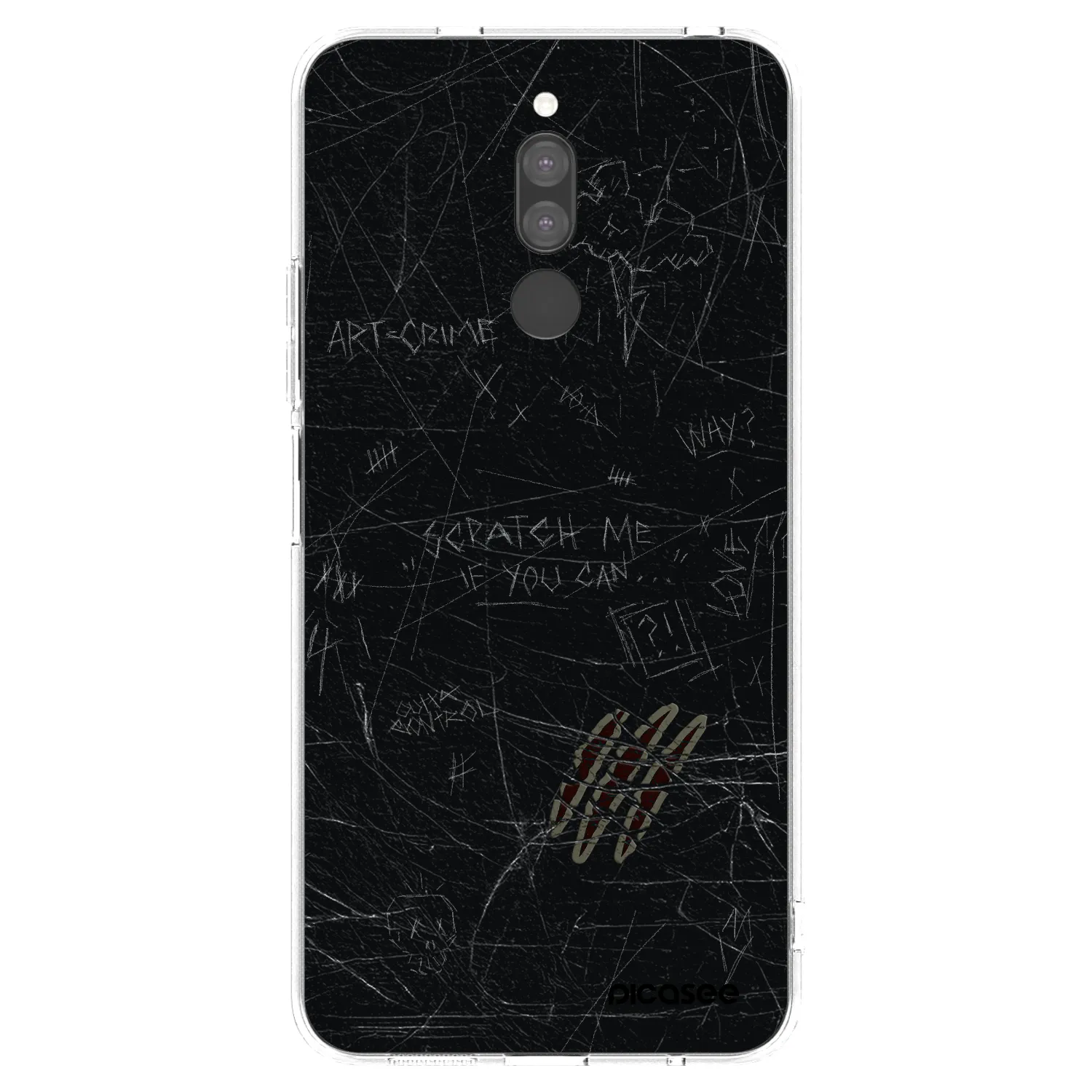 Picasee Xiaomi Redmi 8 Hülle - Transparentes Silikon - SCRATCH