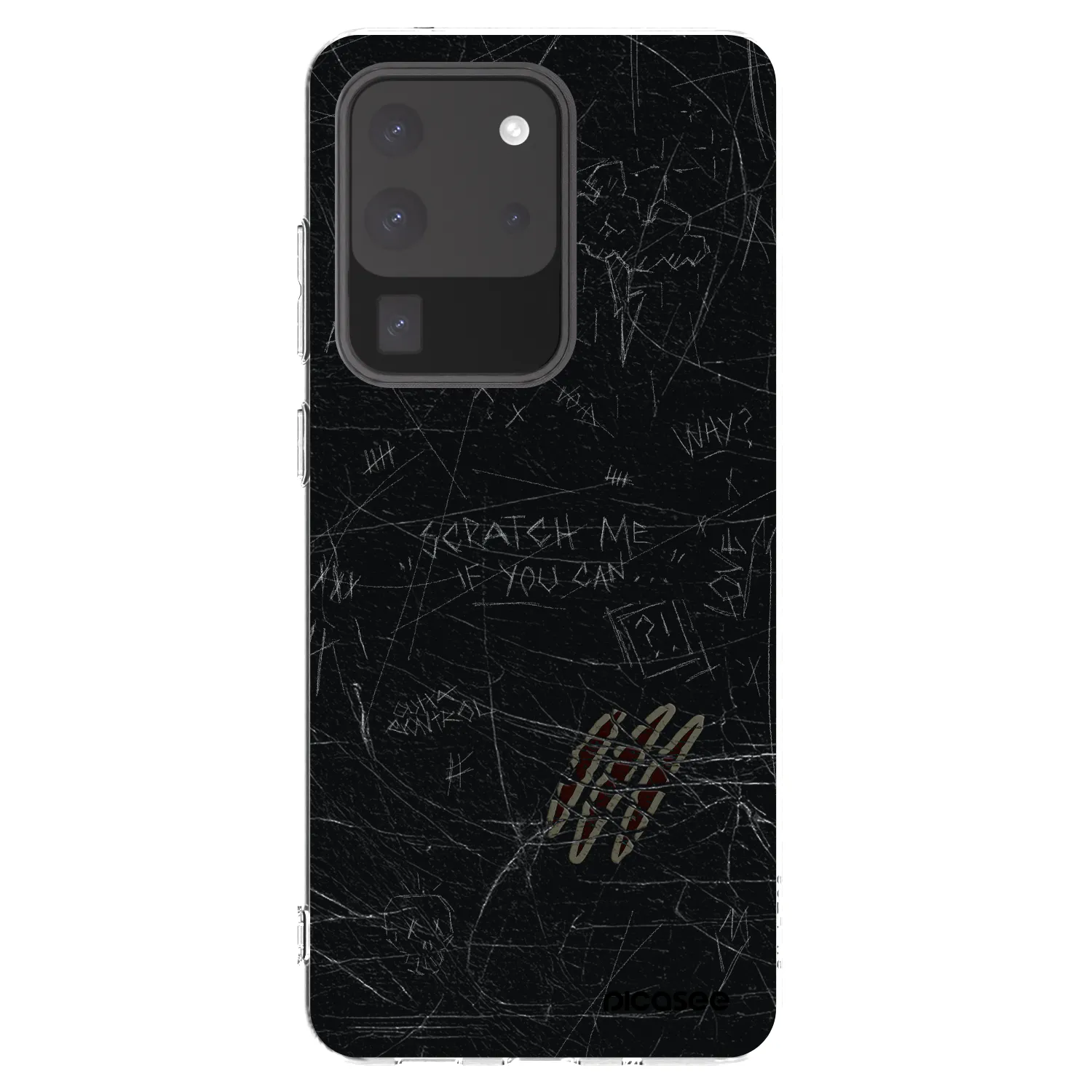 Picasee Samsung Galaxy S20 Ultra 5G G988F Hülle - Transparentes Silikon - SCRATCH