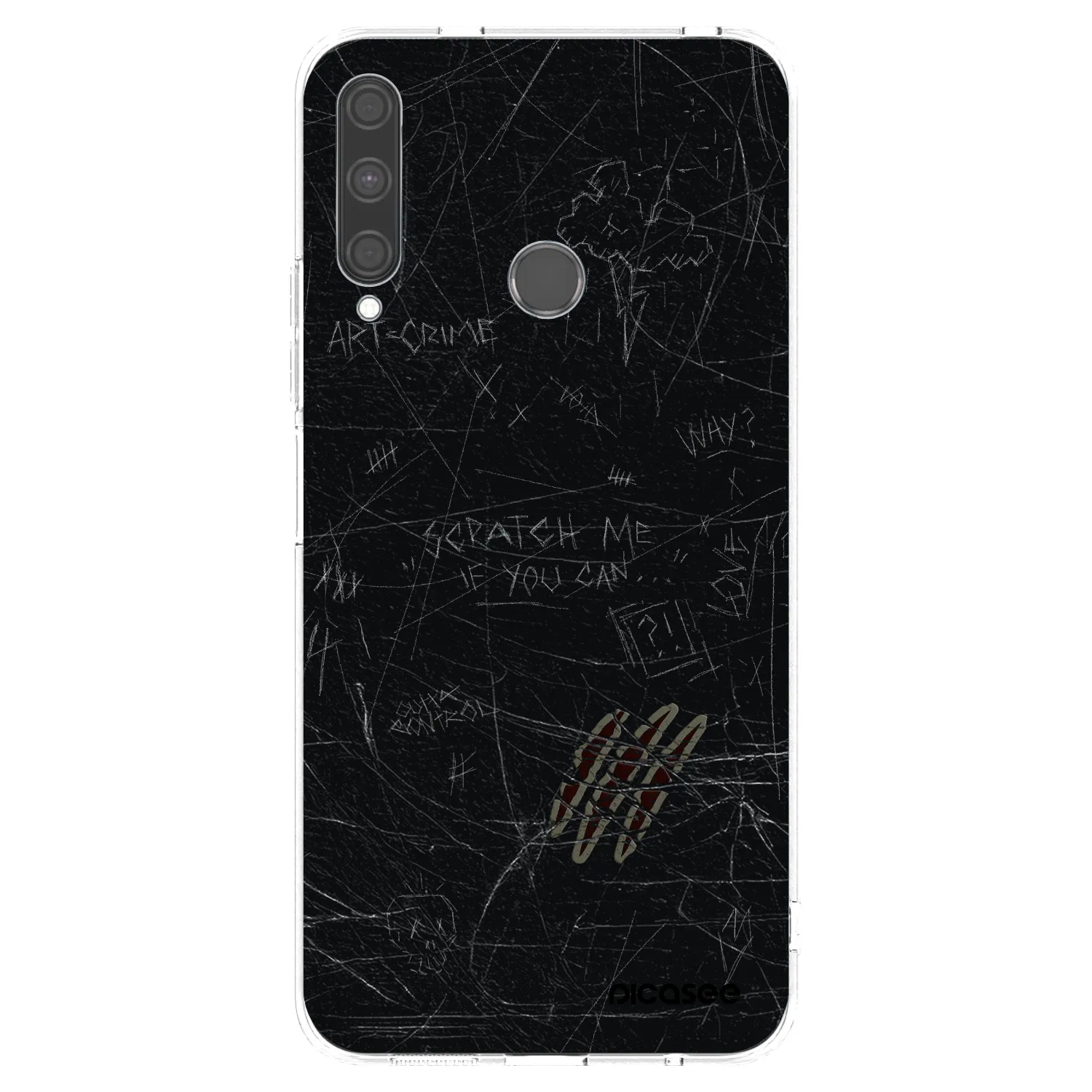Picasee Huawei P40 Lite E Hülle - Transparentes Silikon - SCRATCH
