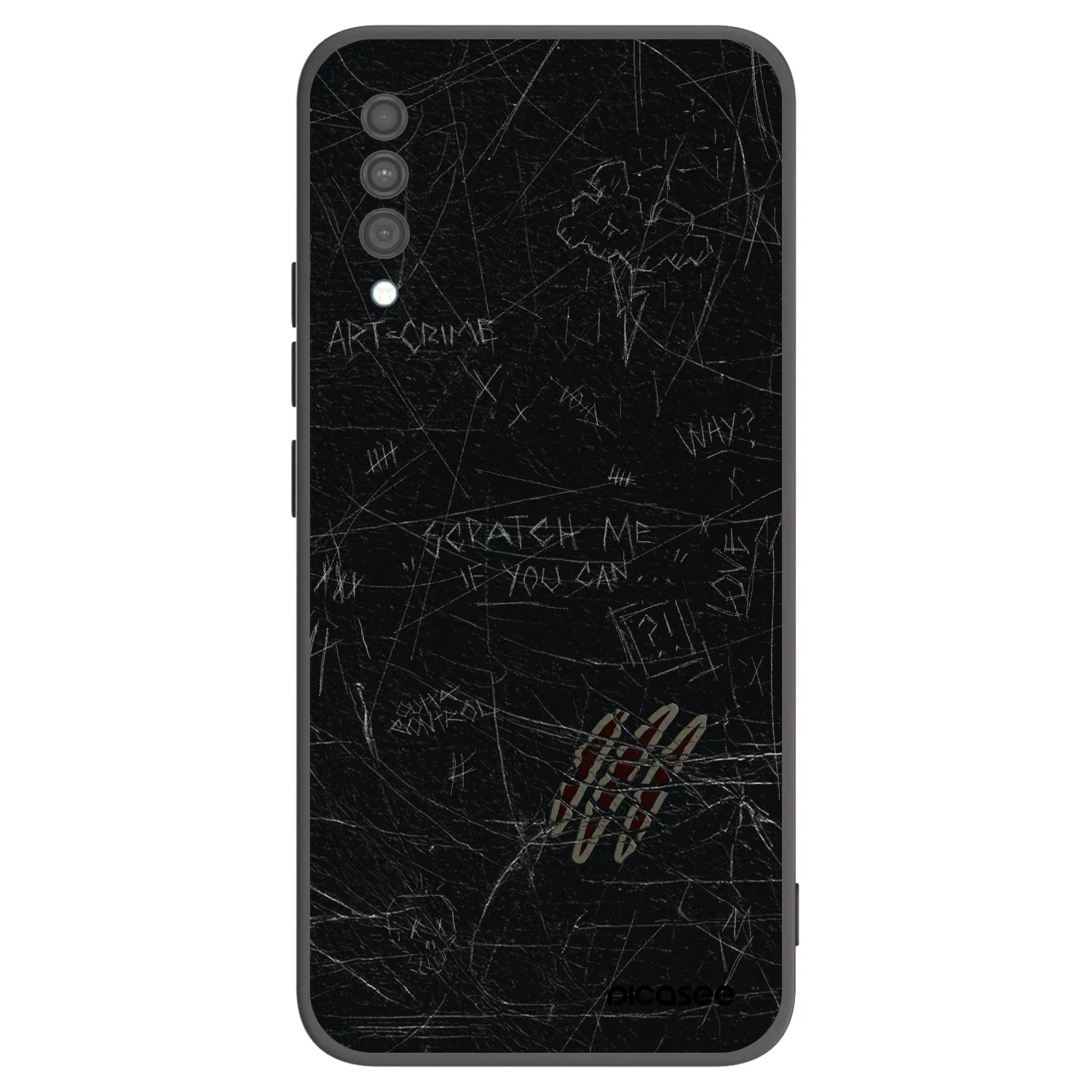 Picasee Samsung Galaxy A30s A307F Hülle - Schwarzes Silikon - SCRATCH