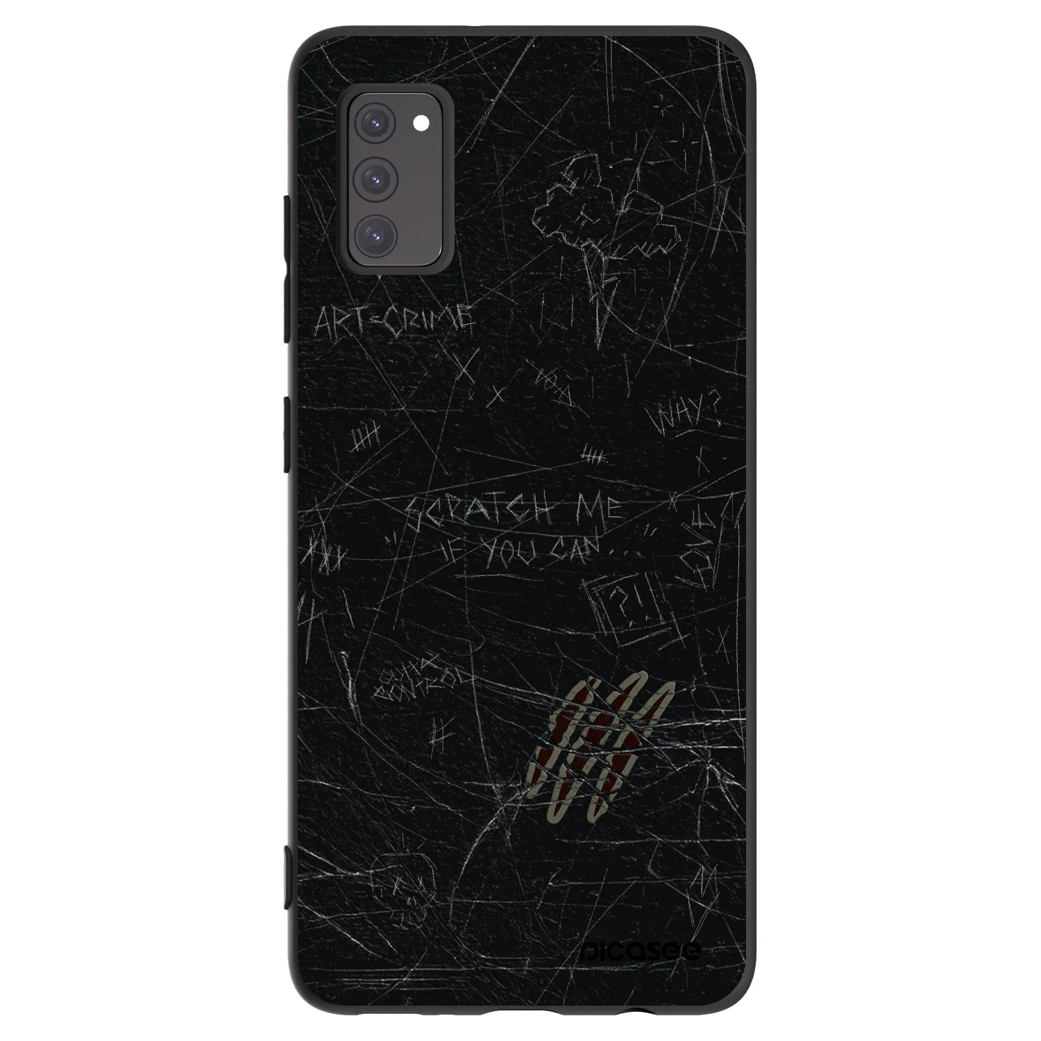 Picasee Samsung Galaxy A41 A415F Hülle - Schwarzes Silikon - SCRATCH
