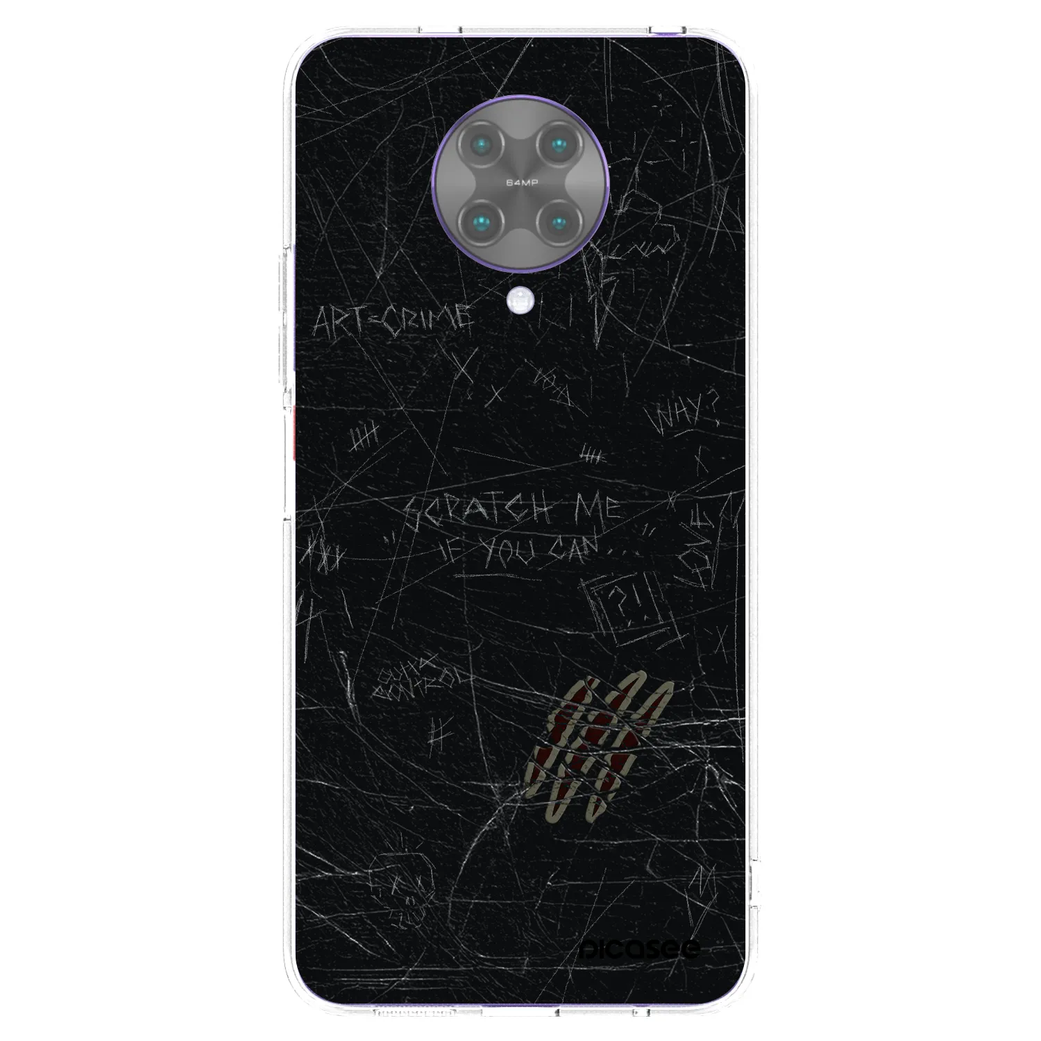 Picasee Xiaomi Poco F2 Pro Hülle - Transparentes Silikon - SCRATCH