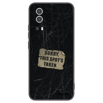Picasee Vivo Y72 5G Hülle - Schwarzes Silikon - SORRY