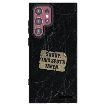 Picasee Samsung Galaxy S22 Ultra 5G Hülle - Schwarzes Silikon - SORRY