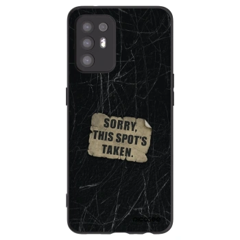 Picasee OPPO A94 5G Hülle - Schwarzes Silikon - SORRY