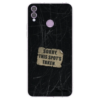 Picasee Honor 8X Hülle - Transparentes Silikon - SORRY