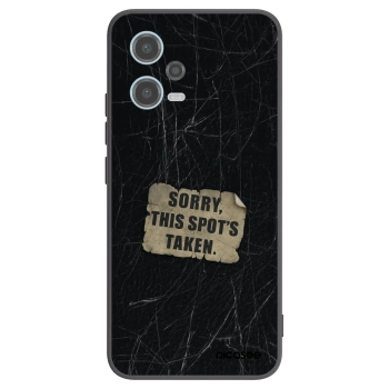 Picasee Xiaomi Redmi Note 12 5G Hülle - Schwarzes Silikon - SORRY