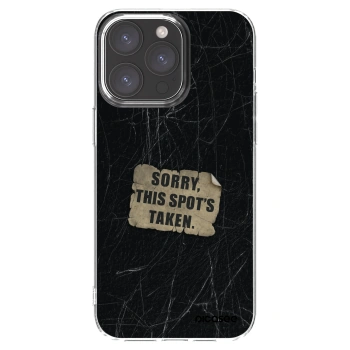 Picasee Apple iPhone 15 Pro Max Hülle - Transparentes Silikon - SORRY