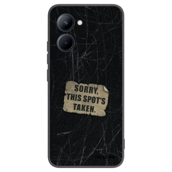 Picasee Realme C33 (2023) Hülle - Schwarzes Silikon - SORRY