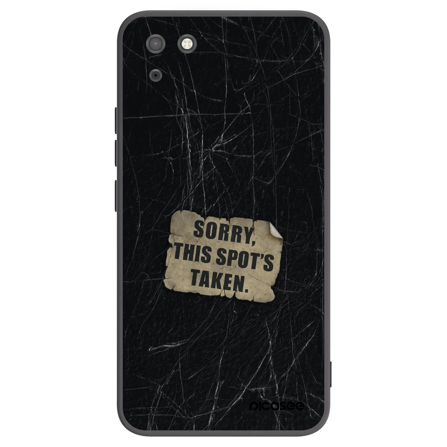 Picasee Huawei Y5P Hülle - Schwarzes Silikon - SORRY