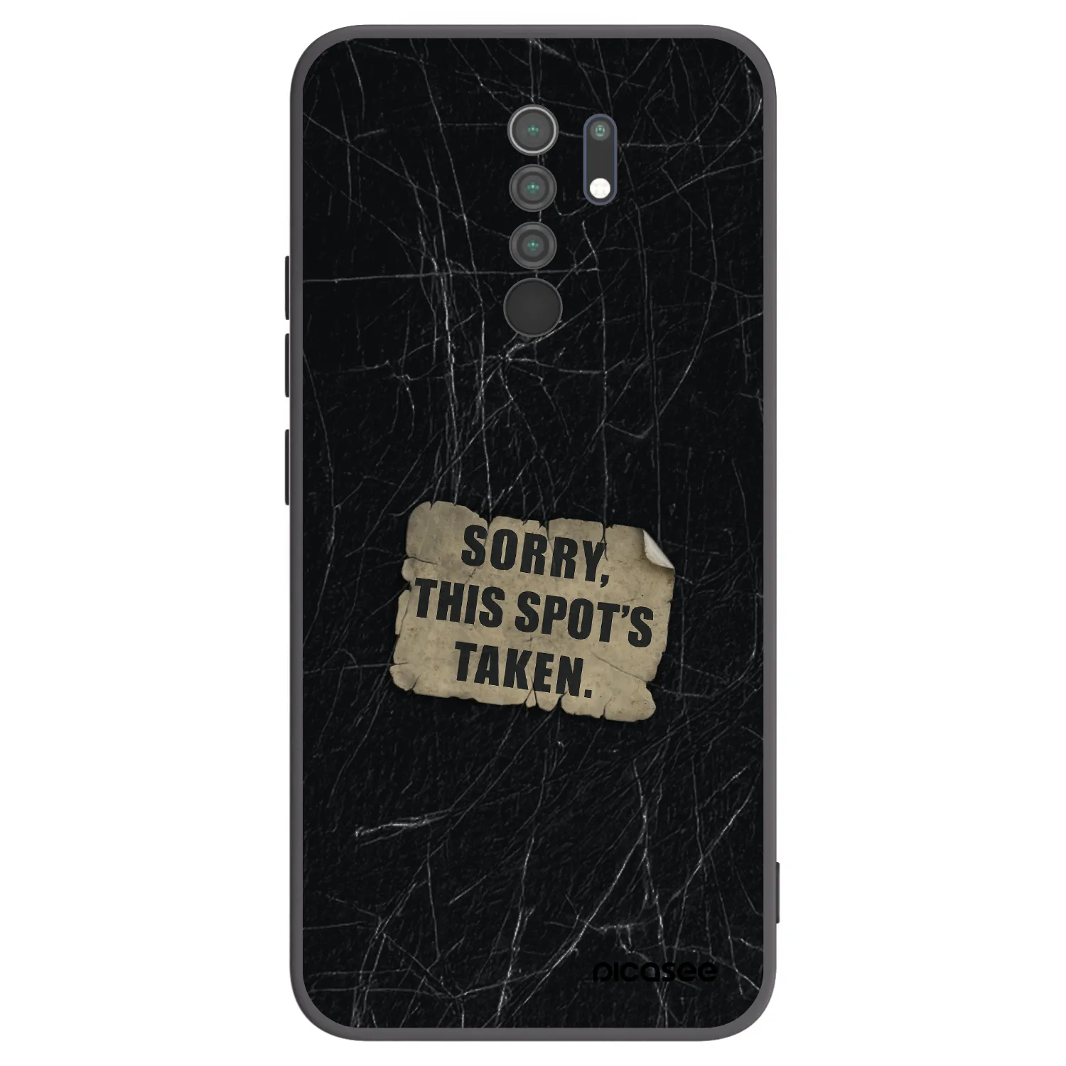 Picasee Xiaomi Redmi 9 Hülle - Schwarzes Silikon - SORRY