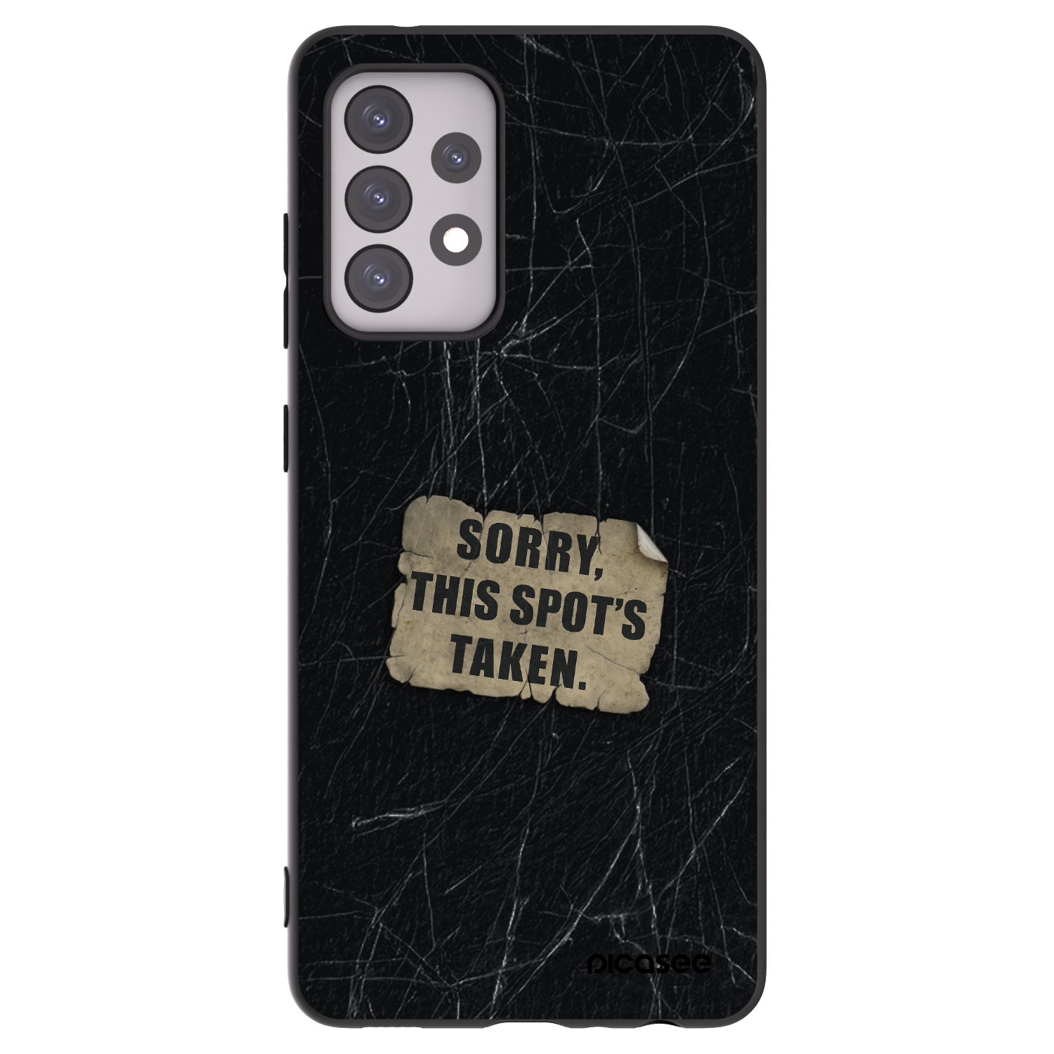 Picasee Samsung Galaxy A52 5G A525F Hülle - Schwarzes Silikon - SORRY