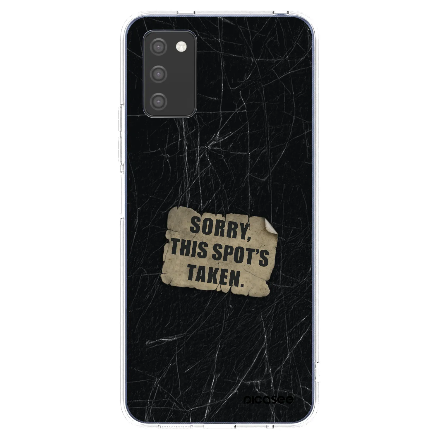 Picasee Samsung Galaxy A02s A025G Hülle - Transparentes Silikon - SORRY