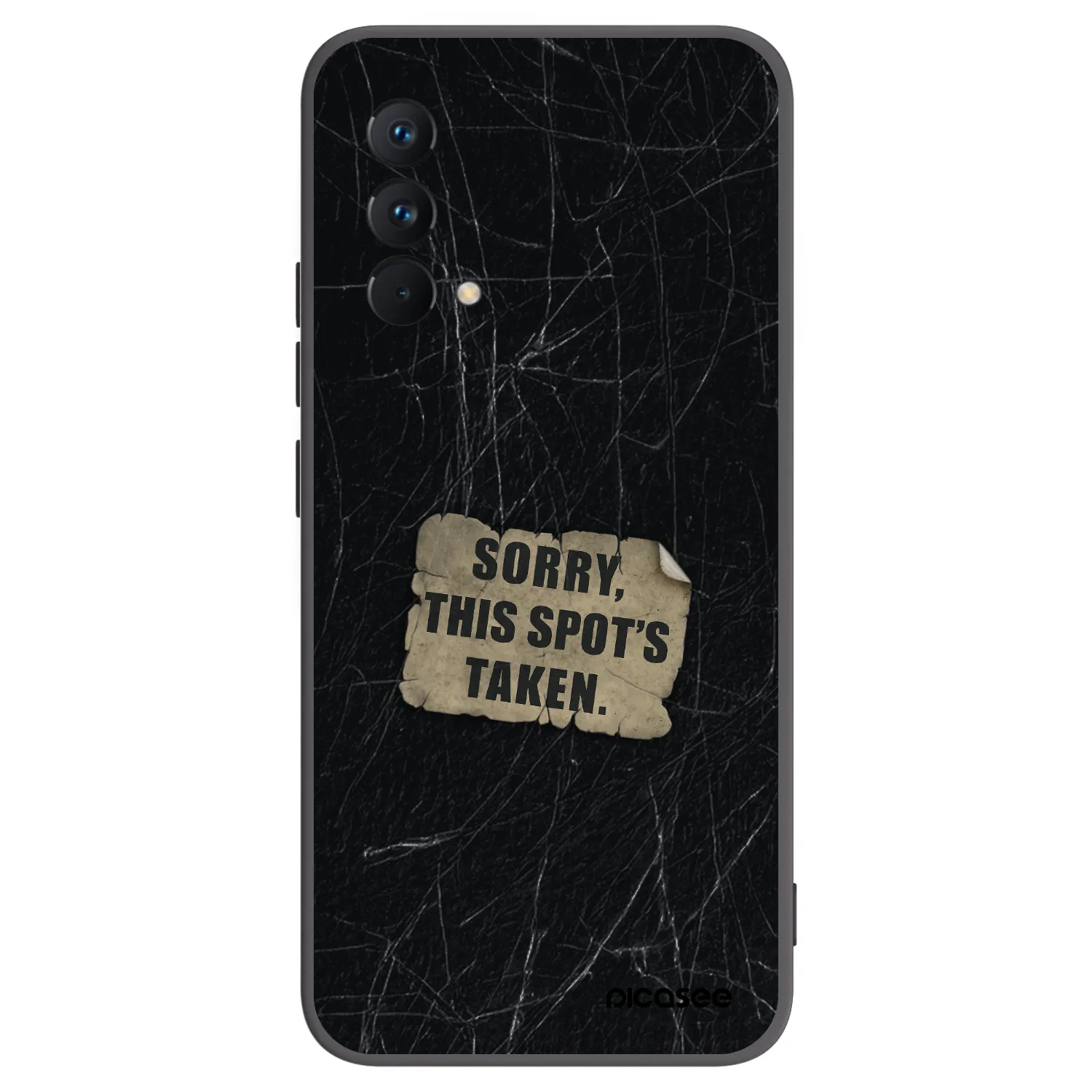 Picasee Realme GT Master Edition 5G Hülle - Schwarzes Silikon - SORRY