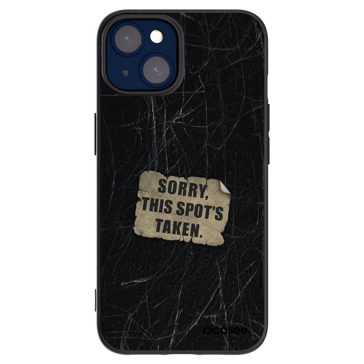 Picasee Apple iPhone 14 Hülle - Schwarzes Silikon - SORRY