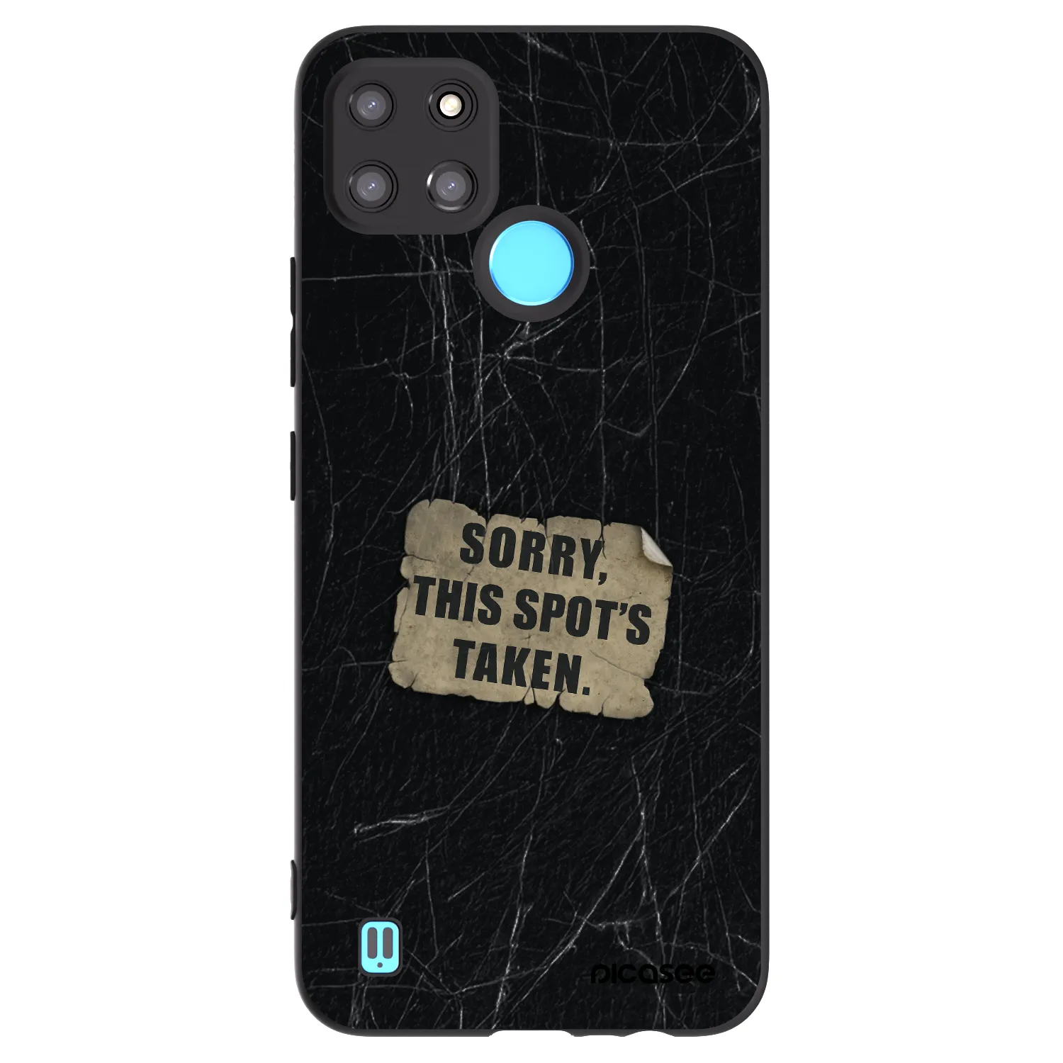 Picasee Realme C21Y Hülle - Schwarzes Silikon - SORRY