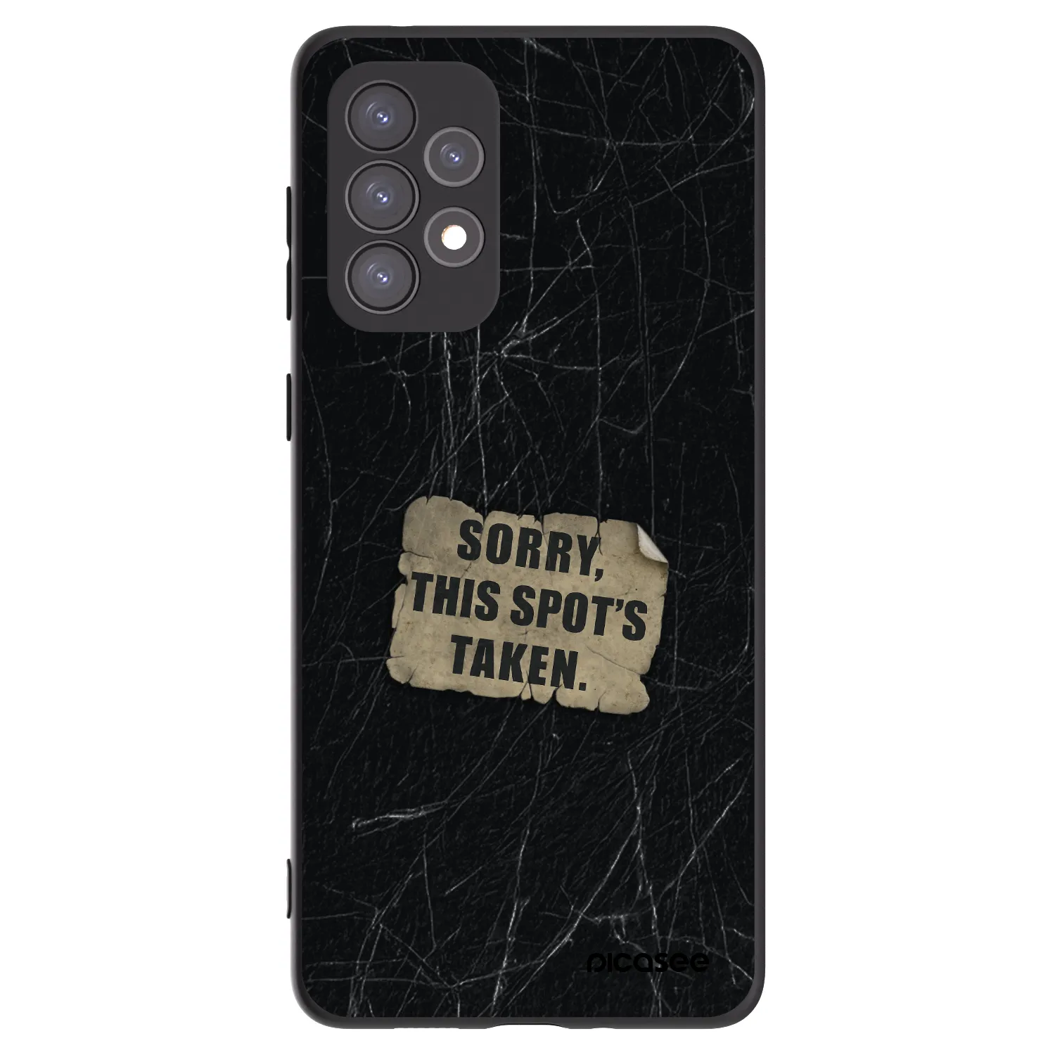 Picasee Samsung Galaxy A73 5G Hülle - Schwarzes Silikon - SORRY