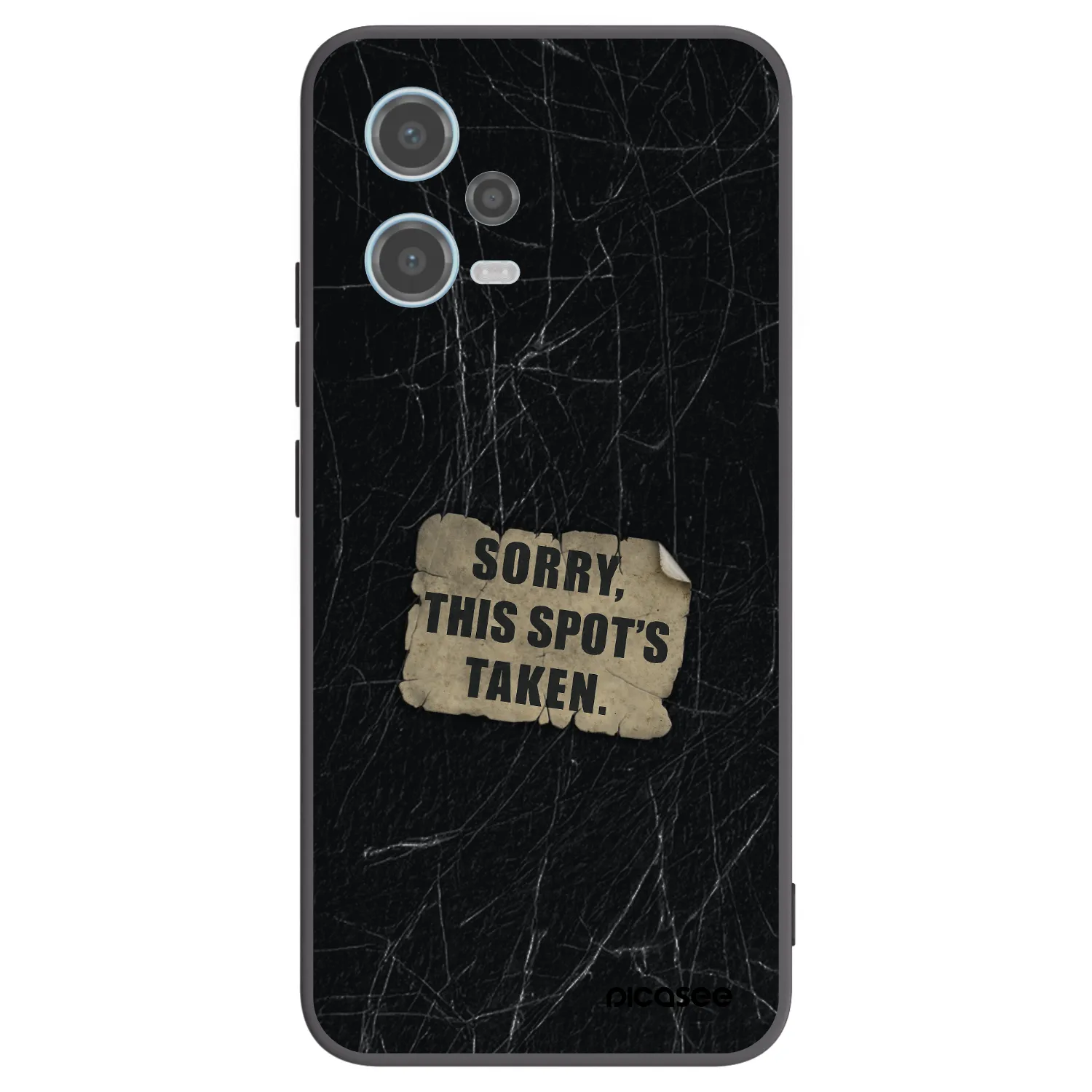 Picasee Xiaomi Redmi Note 12 5G Hülle - Schwarzes Silikon - SORRY