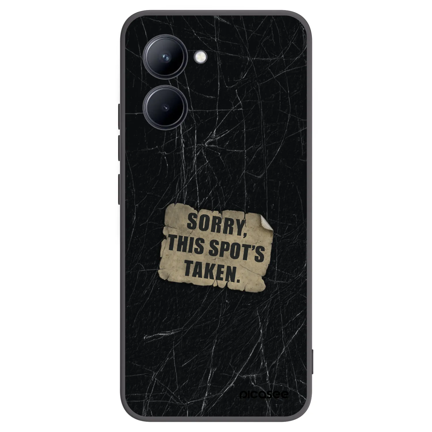 Picasee Realme C33 (2023) Hülle - Schwarzes Silikon - SORRY