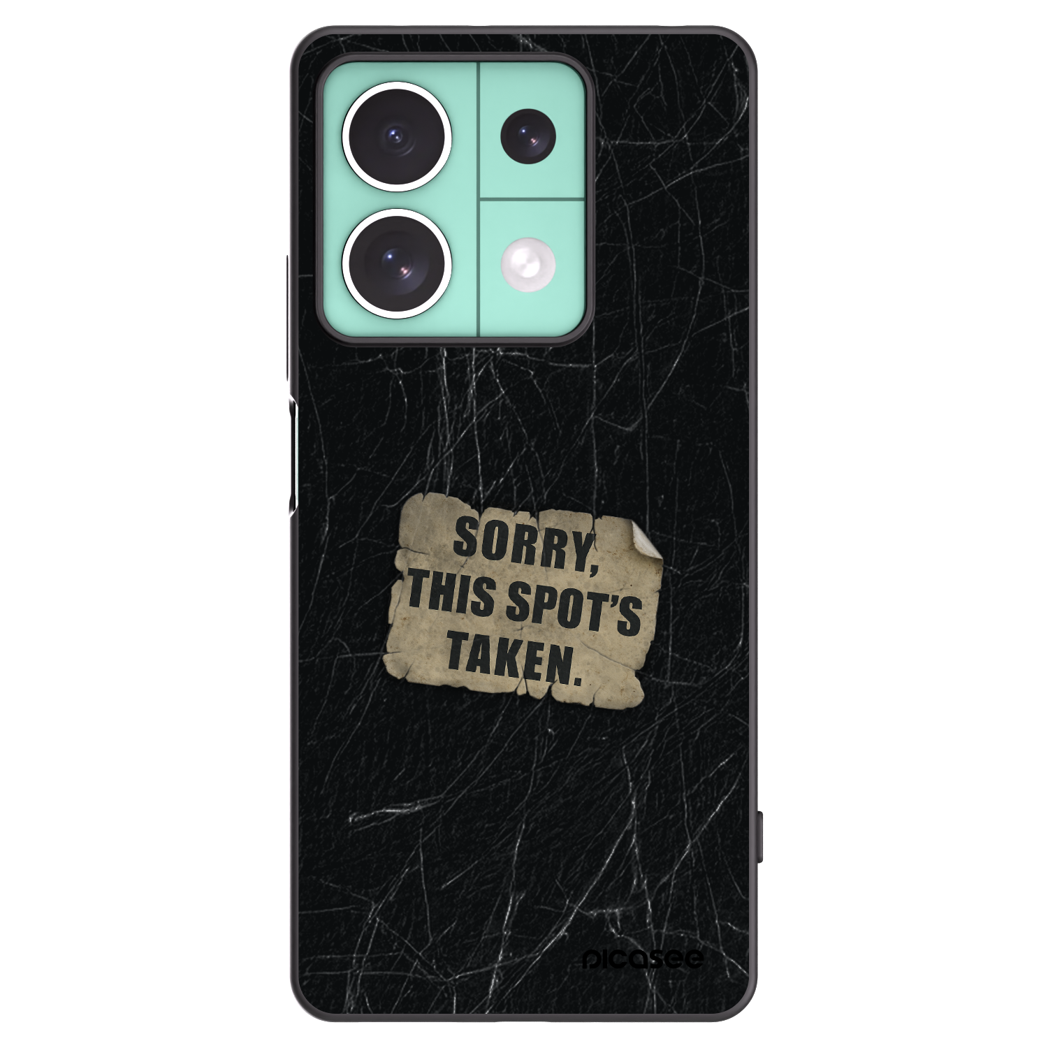 Picasee Xiaomi Redmi Note 13 5G Hülle - Schwarzes Silikon - SORRY