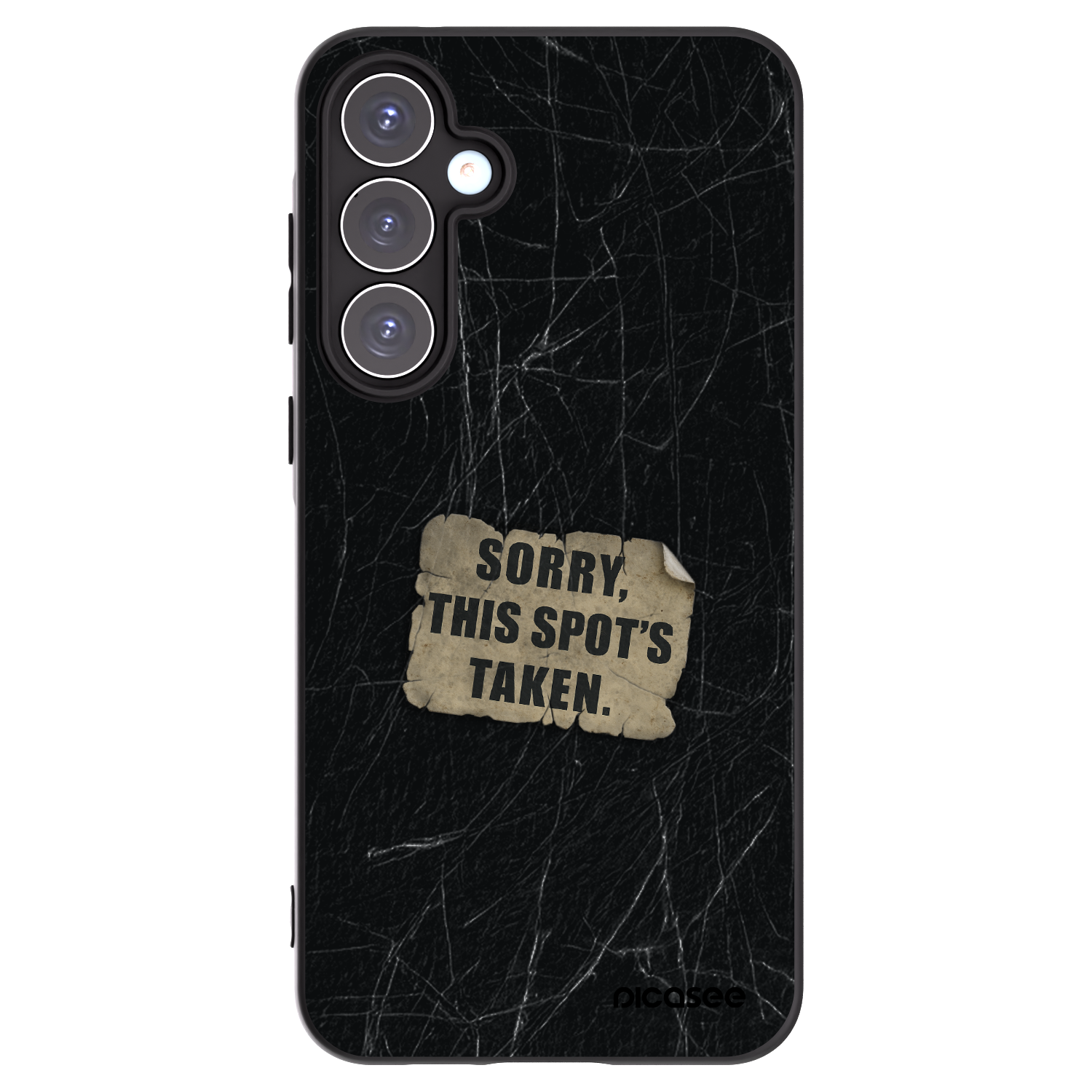 Picasee Samsung Galaxy A55 5G A556B Hülle - Schwarzes Silikon - SORRY