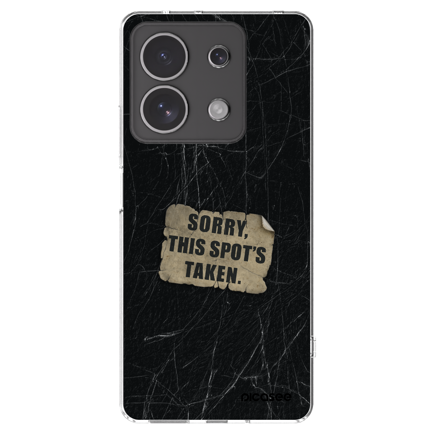 Picasee Xiaomi Redmi Note 13 4G Hülle - Transparentes Silikon - SORRY