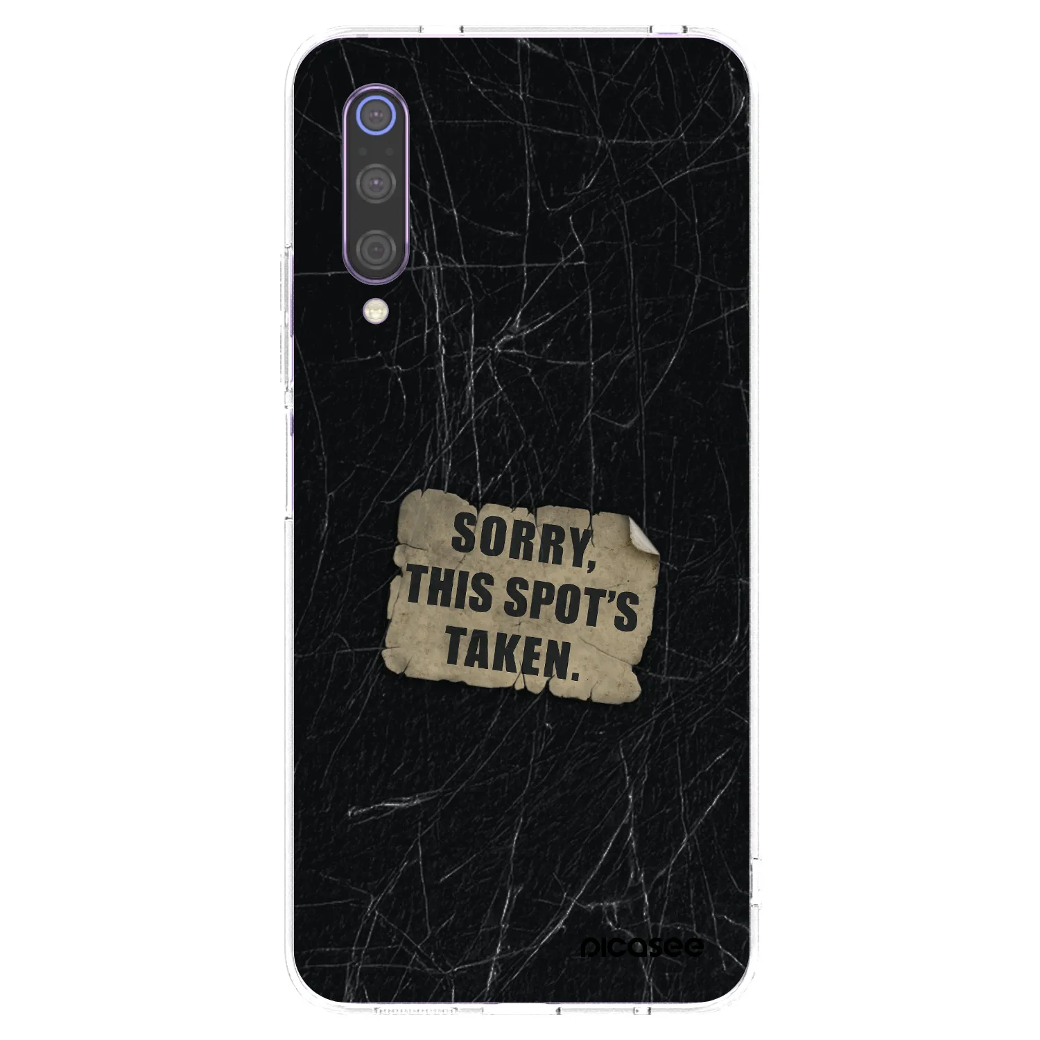Picasee Xiaomi Mi 9 Hülle - Transparentes Silikon - SORRY