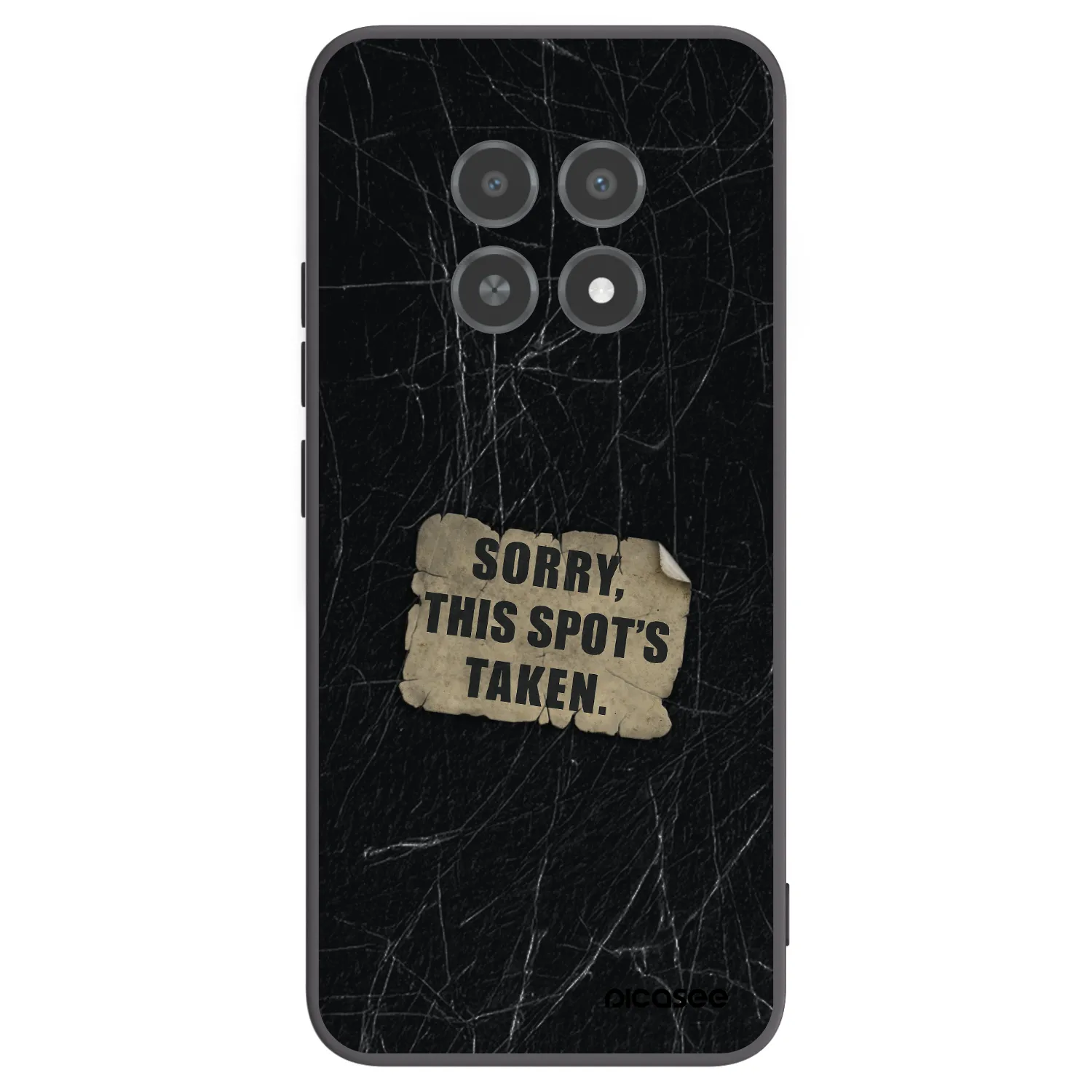 Picasee Realme 12X Hülle - Schwarzes Silikon - SORRY