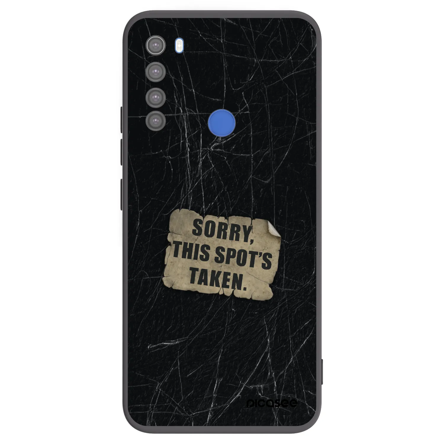 Picasee Xiaomi Redmi Note 8T Hülle - Schwarzes Silikon - SORRY