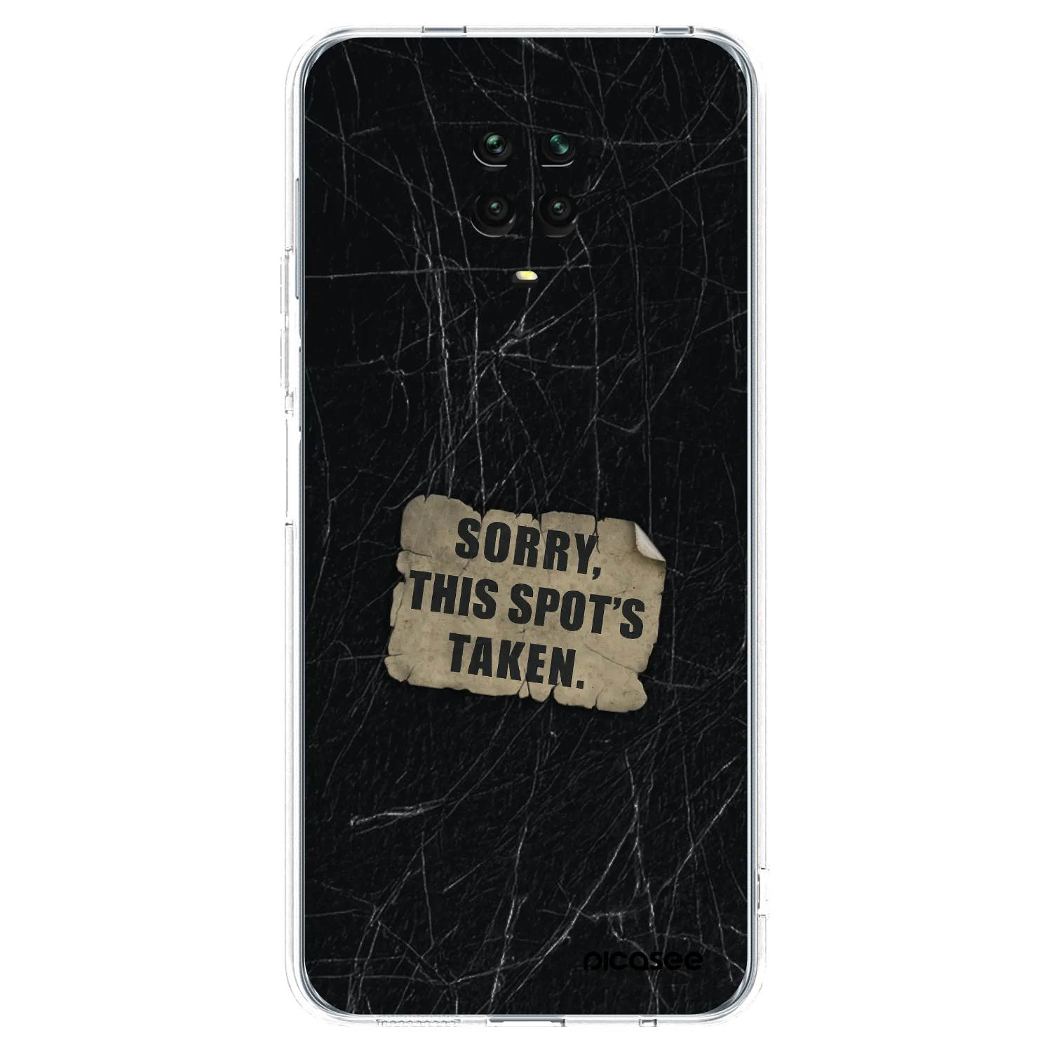 Picasee Xiaomi Redmi Note 9 Pro Hülle - Transparentes Silikon - SORRY