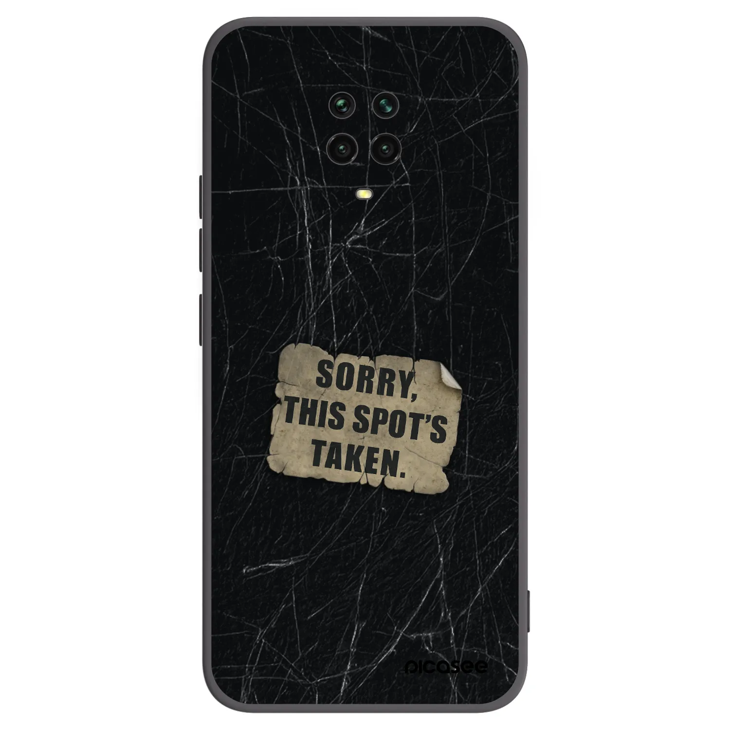 Picasee Xiaomi Redmi Note 9 Pro Hülle - Schwarzes Silikon - SORRY