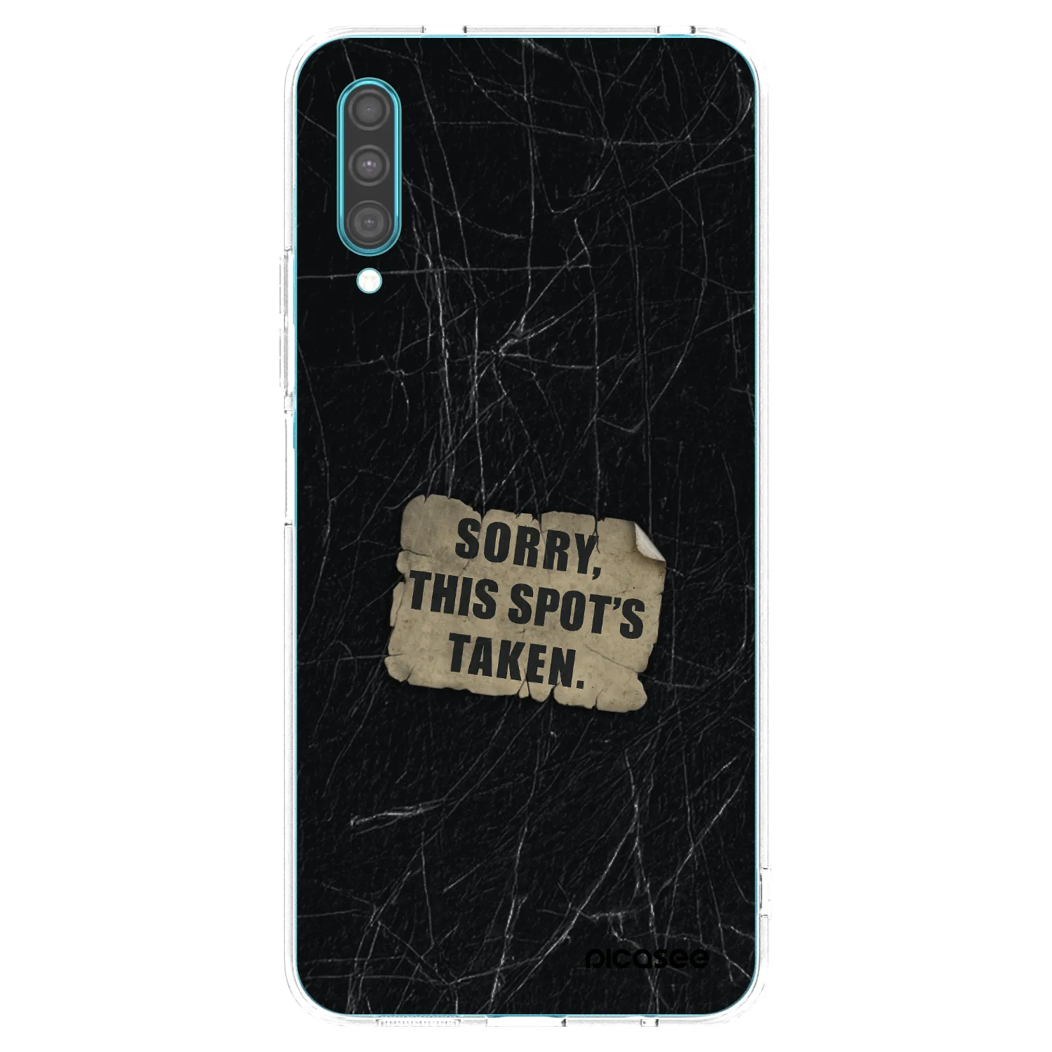 Picasee Samsung Galaxy A30s A307F Hülle - Transparentes Silikon - SORRY