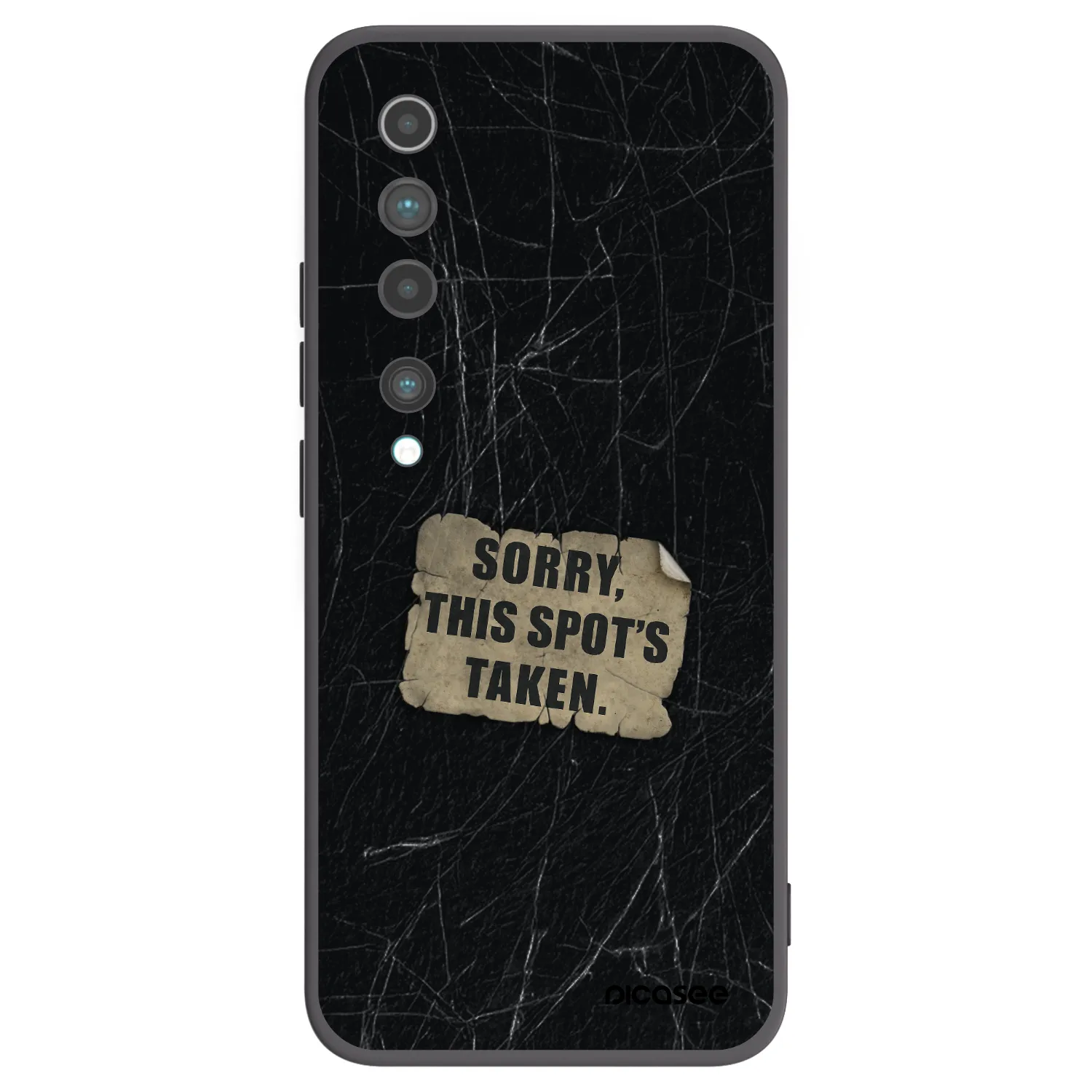 Picasee Xiaomi Mi 10 Hülle - Schwarzes Silikon - SORRY