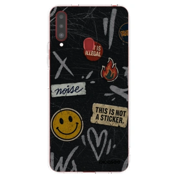 Picasee Samsung Galaxy A20s Hülle - Transparentes Silikon - STICKERS x TAGS
