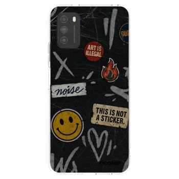 Picasee Xiaomi Poco M3 Hülle - Transparentes Silikon - STICKERS x TAGS