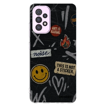 Picasee Samsung Galaxy A32 5G A326B Hülle - Transparentes Silikon - STICKERS x TAGS