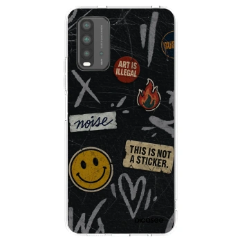 Picasee Xiaomi Redmi 9T Hülle - Transparentes Silikon - STICKERS x TAGS