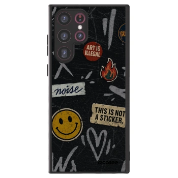 Picasee ULTIMATE CASE für Samsung Galaxy S22 Ultra 5G - STICKERS x TAGS