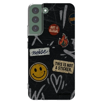 Picasee Samsung Galaxy S22+ 5G Hülle - Transparentes Silikon - STICKERS x TAGS