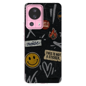 Picasee Xiaomi 13 Lite Hülle - Transparentes Silikon - STICKERS x TAGS