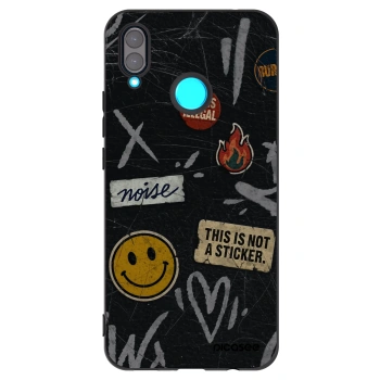 Picasee Huawei Nova 3 Hülle - Schwarzes Silikon - STICKERS x TAGS